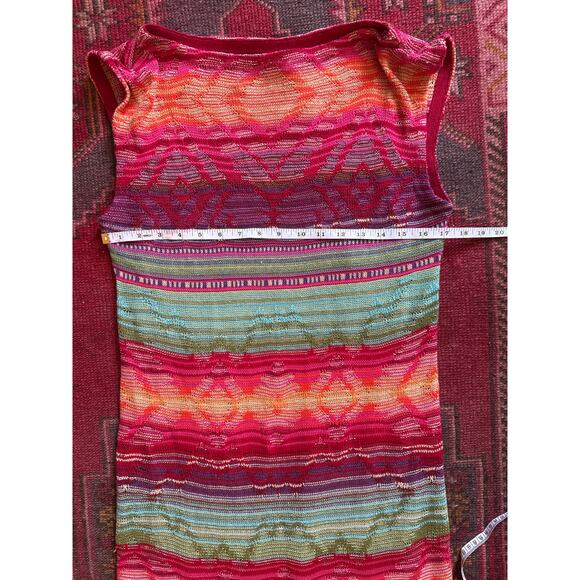 Lauren Ralph Lauren Brightly Colored Aztec Southwest Knit Dress Large - Picture 5 of 7